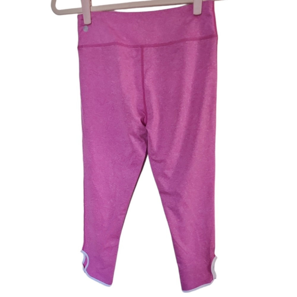 Z by Zella Girl's 3/4 Leggings with Cutout Pink White - Picture 7 of 7